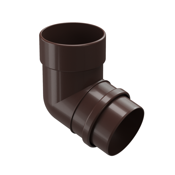 Pipe elbow 72˚ Lux series, chocolate - 1