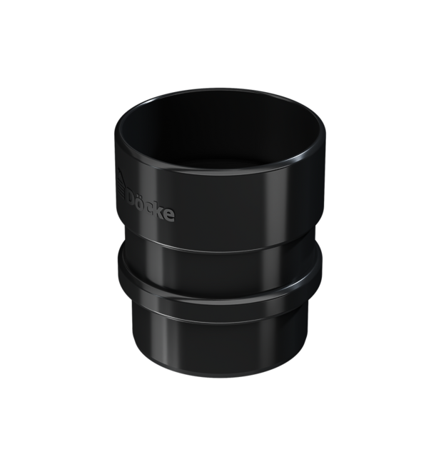 Pipe connector Lux series, carbon - 1