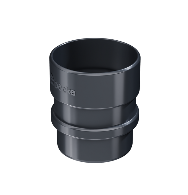 Pipe connector Lux series, graphite - 1