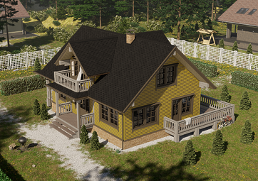 Bitumen shingles Eurasia series, Hexagonal, Black - 5