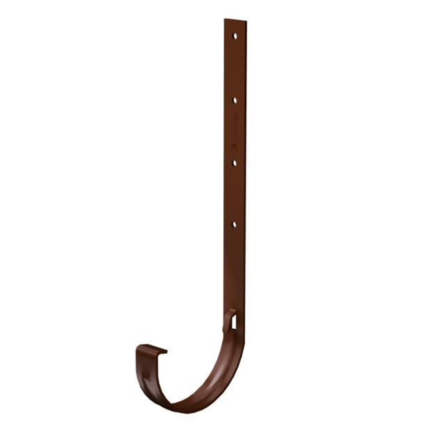 Gutter metal bracket Premium series, chestnut - 1