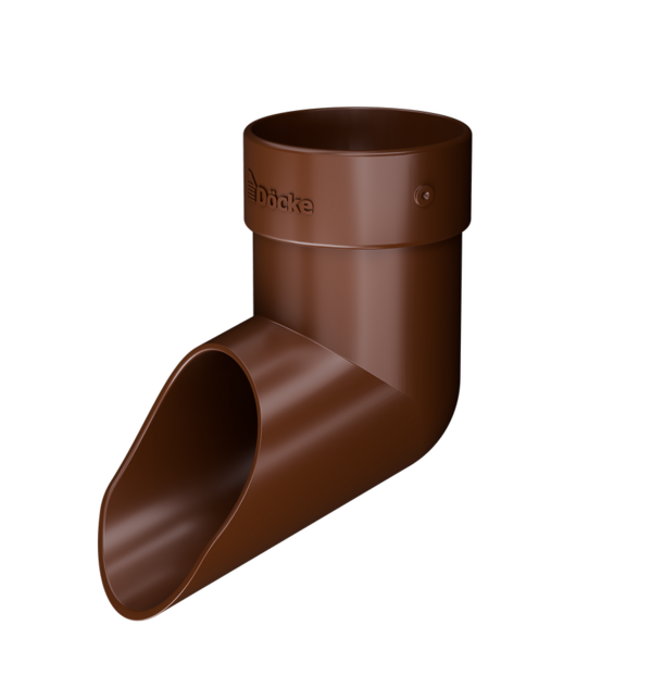 Down pipe shoe Premium series, chestnut - 1