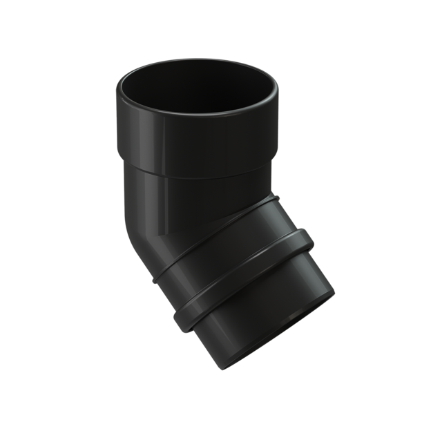 Pipe elbow 45˚ Premium series, carbon - 1