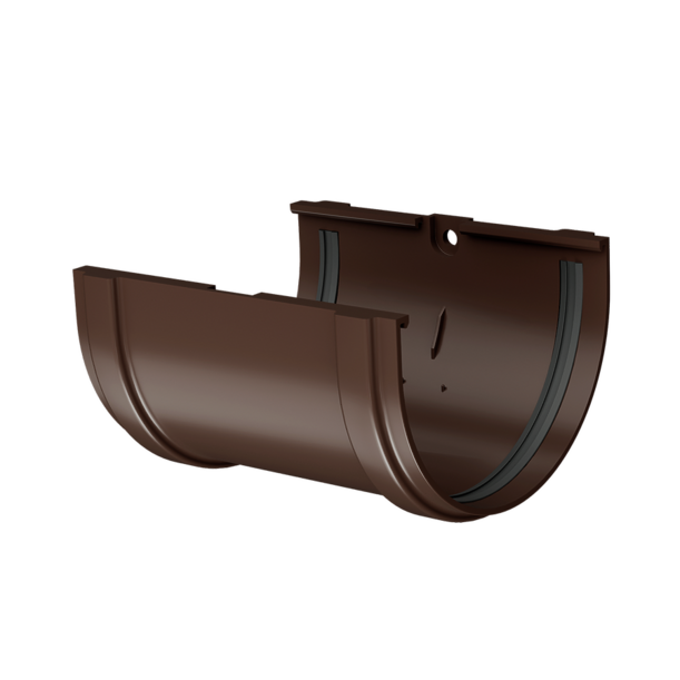 Gutter connector Premium series, chocolate - 1