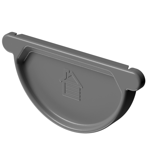 Gutter plug D125 Stal Standard series, temno-seryy ral 7024 - 1