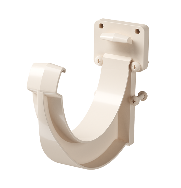 Gutter bracket (PVC) Lux series, latte - 1