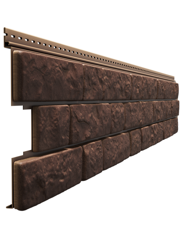 Facade panel The Roman Stone Collection, Dark brown - 1