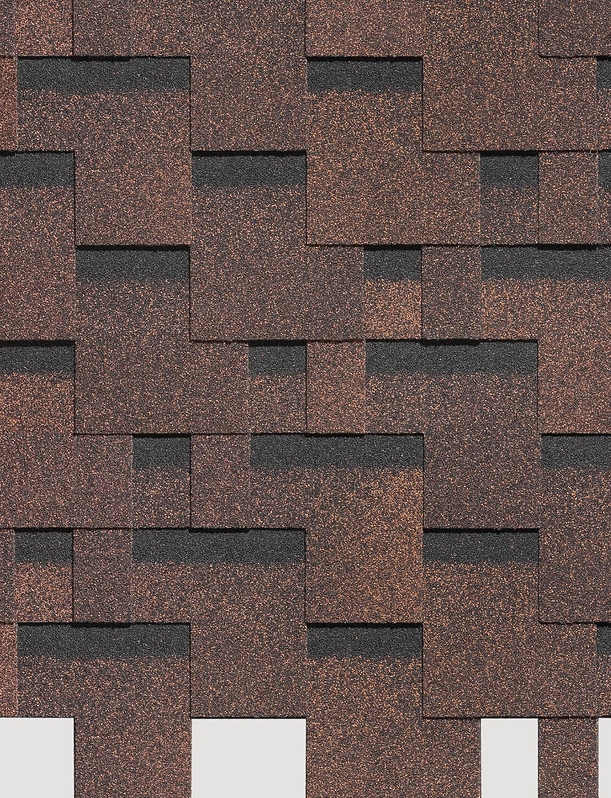 Bitumen shingles Standard series, Tetris, Brown - 1