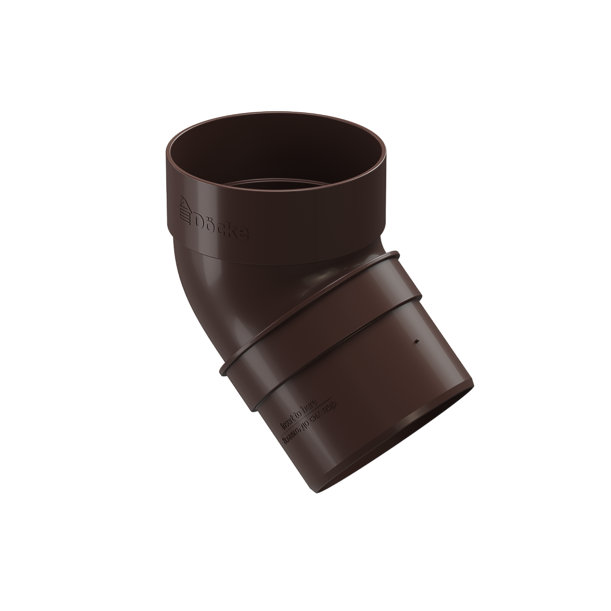 Pipe elbow 45˚ Standard series, dark brown - 1