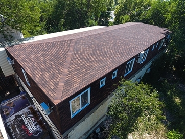 Bitumen shingles Premium series, Geneva, Coffee - 5