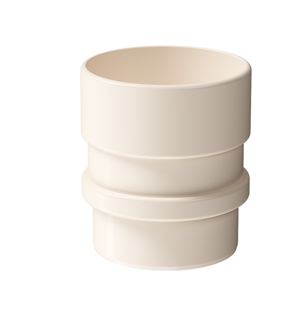 Pipe connector Lux series, latte - 1