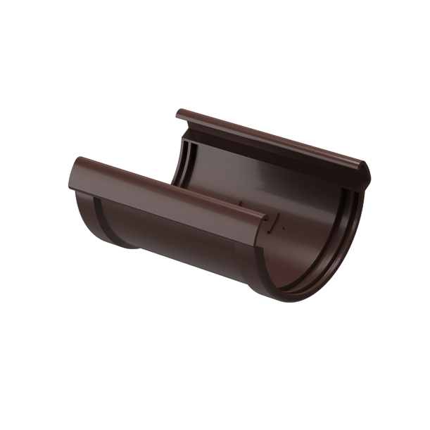 Gutter connector Lux series, chocolate - 1