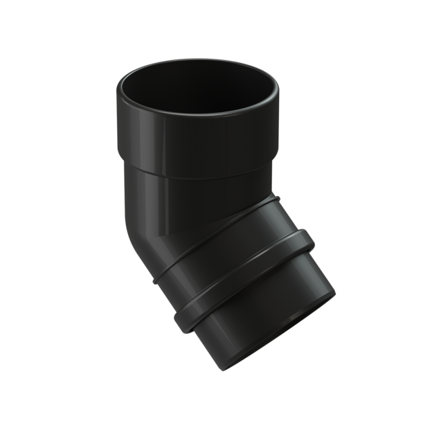 Pipe elbow 45˚ Lux series, carbon - 1