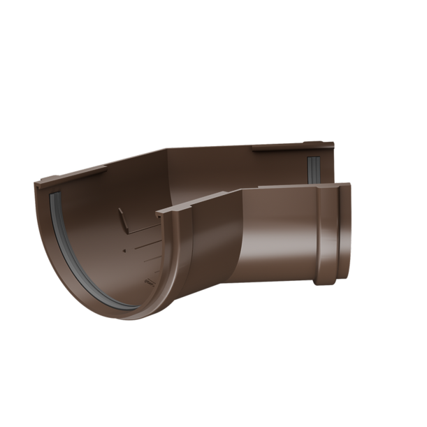 Corner element 135˚ Premium series, chocolate - 1