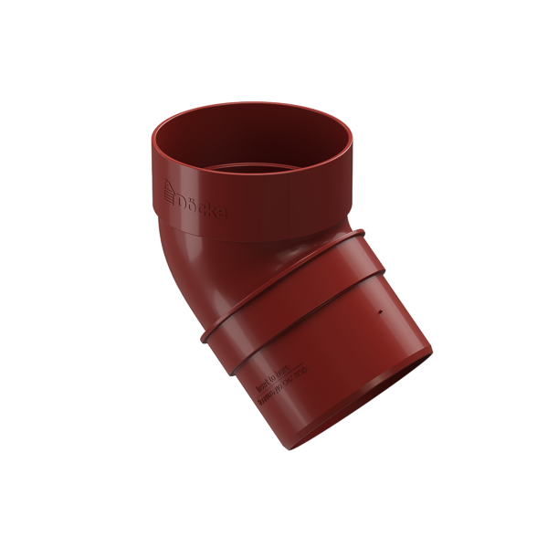 Pipe elbow 45˚ Standard series, red - 1
