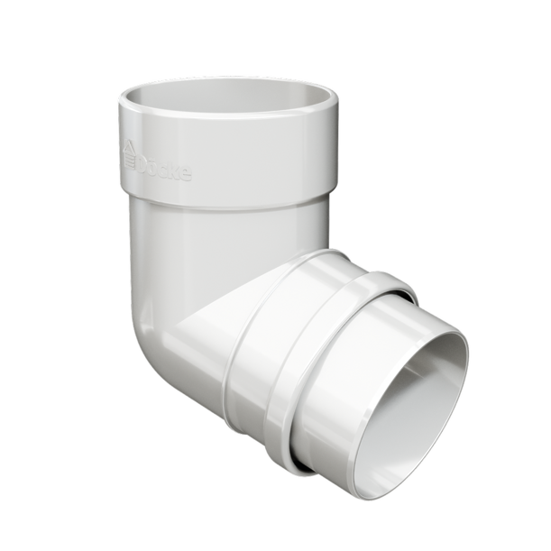 Pipe elbow 72˚ Lux series, ice cream - 1