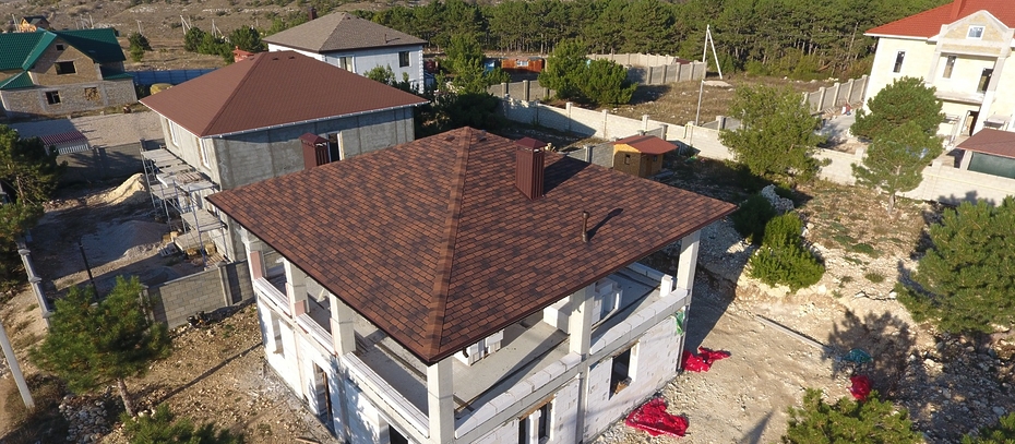 Bitumen shingles Premium series, Geneva, Coffee - 210