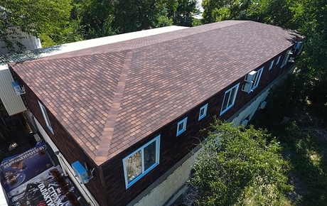 Bitumen shingles Premium series, Geneva, Coffee - 209