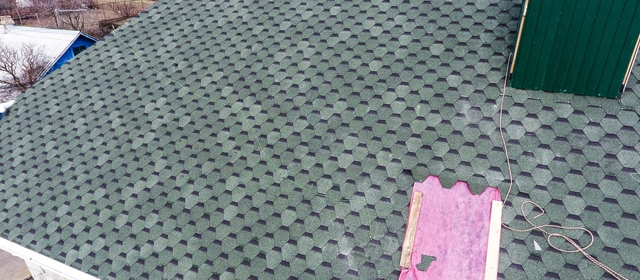 Bitumen shingles Standard series, Honeycomb, Green - 32